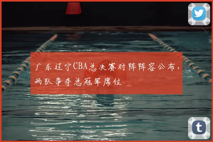 广东辽宁CBA总决赛对阵阵容公布，两队争夺总冠军席位